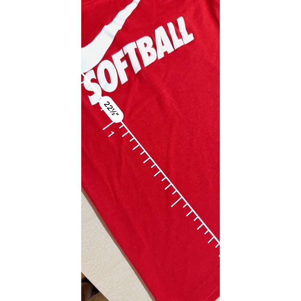 Nike Dri-FIT Softball Racerback Tank Top Red Womens XS - Picture 4 of 4